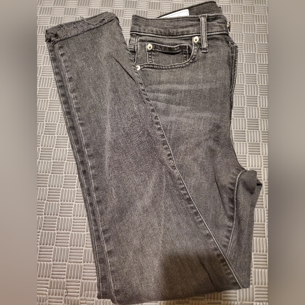 GAP True Skinny High Rise Gray Jeans
